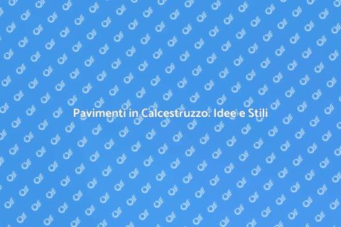 Rivestire Pavimento in Calcestruzzo