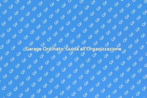 Organizzazione Garage: Trasforma il Tuo Spazio