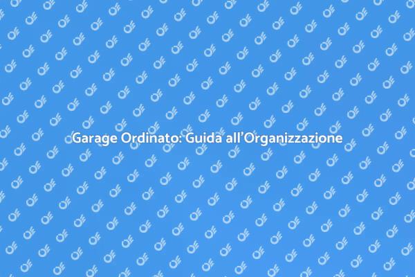 Trasforma il Tuo Garage in un'Area Funzionale