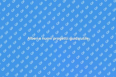 Abbattere alberi per il progetto