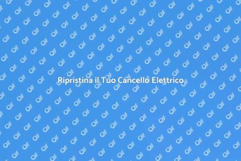 Riparare un Cancello Elettrico