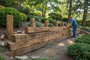 costruire un muro di contenimento in legno: Da €250