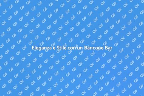 Bancone Bar con Attrezzi da Cocktail