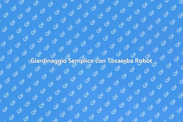 Rivoluziona il Tuo Giardinaggio con un Robot