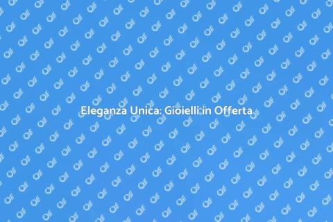 Gioielli da Designer in Promozione
