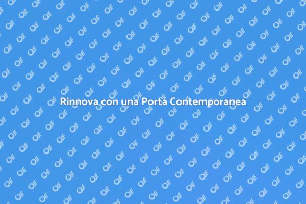 Eleganza con una Porta Contemporanea