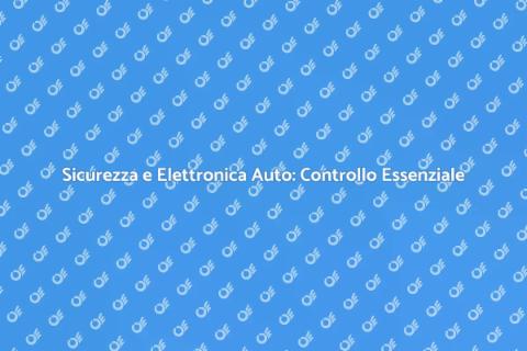 Controllo Avanzato Elettronica Auto