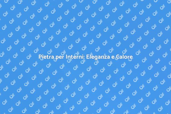 Rivestimento in Pietra per Ambienti Moderni