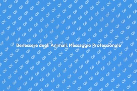 Massaggiatore Professionale per Animali