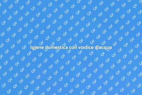 Sistema di pulizia con vortice d'acqua