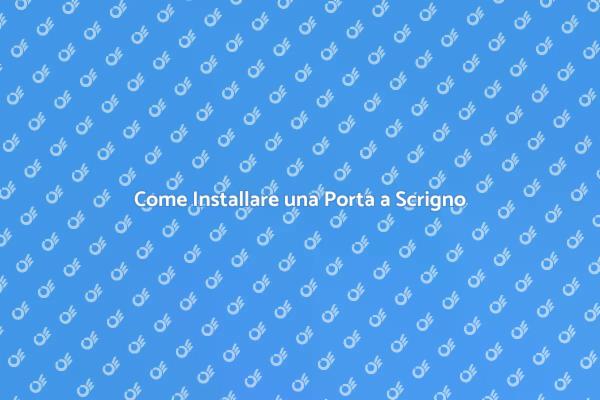 Installazione di Porte a Scrigno Scomparsa