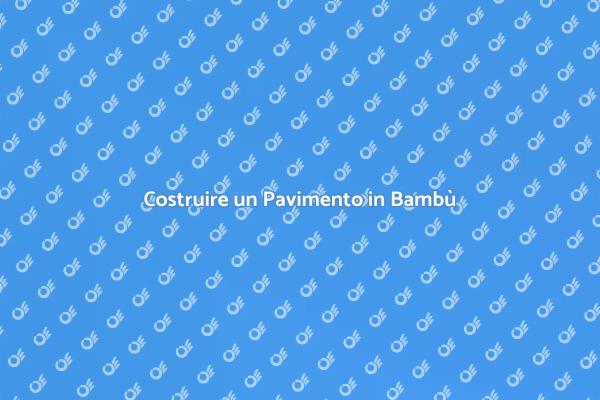 Costruire un Pavimento Eco-Friendly
