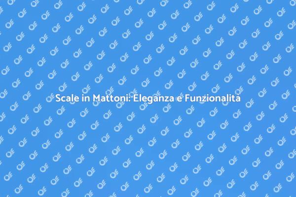 Costruire Scale in Mattoni: Guida Pratica