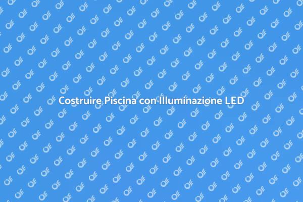 Piscina Elegante con Illuminazione a LED