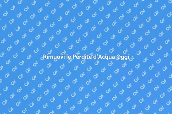 Soluzioni per Perdite d'Acqua Efficaci