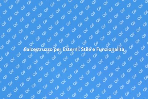Pavimento in Calcestruzzo per Esterni