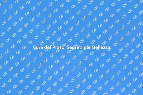 Prato Verde: Bellezza e Salute