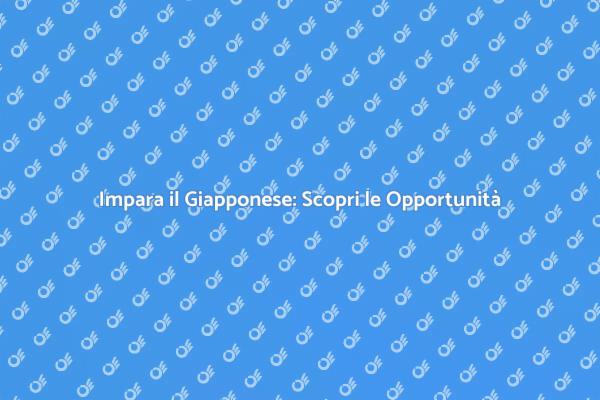 Pratica il Giapponese per Crescere