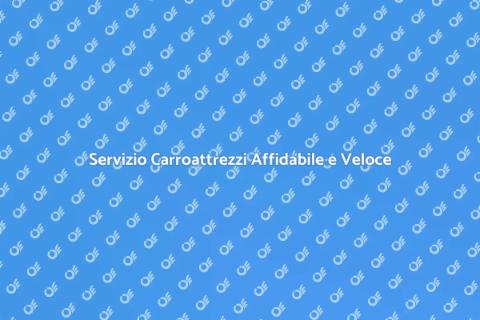 Carroattrezzi per Veicoli Immobilizzati