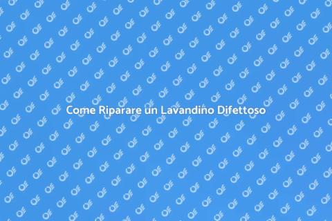 Riparazione Lavandino Non Funzionante