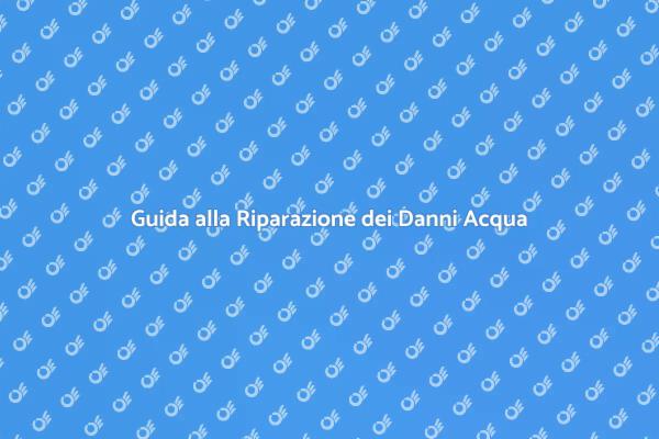 Riparare i Danni Acqua: Ecco Come