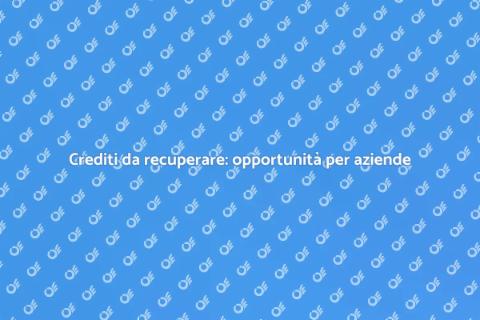 Valorizzazione crediti da recuperare