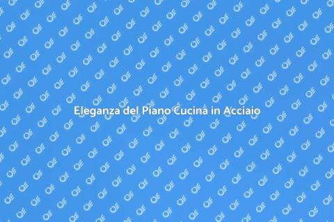 Piano Cucina in Acciaio Spazzolato