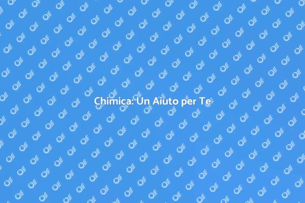 Comprendere la Chimica Semplificata