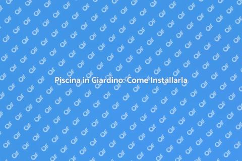 Installare una piscina in casa