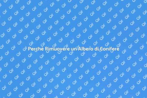 Rimuovere un Albero di Conifere