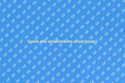 Smaltire rifiuti tossici in sicurezza