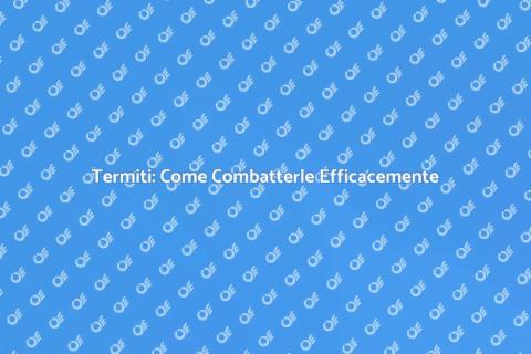 Disinfestazione Termiti: Guida Pratica