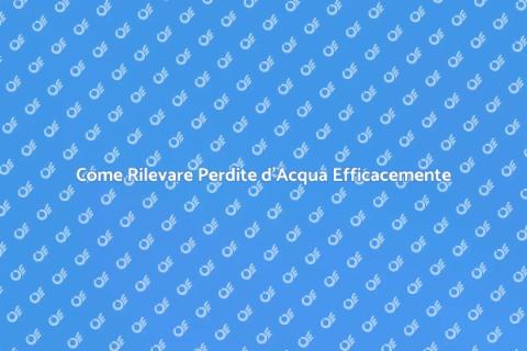 Rilevare Perdite d'Acqua in Casa