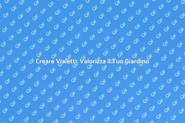 Vialetto: Trasforma il Tuo Ingresso