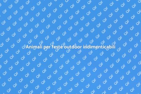 Affitto animali per feste outdoor
