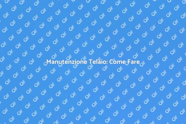 Riparazione Telaio: Consigli Utili