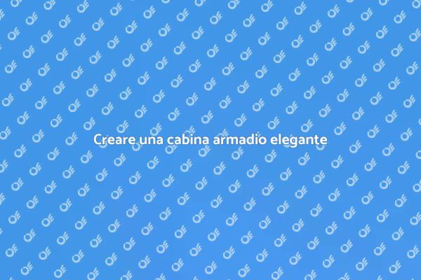 Design di cabina armadio su misura