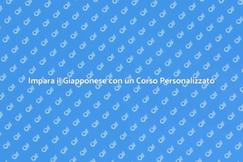 Corso di Giapponese Su Misura