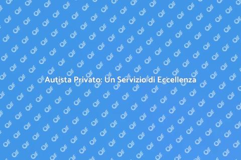 Autista Privato: Servizio e Professionalità