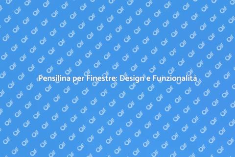 Pensilina per Finestre in Stile Industriale