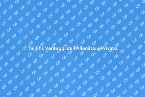 Allenatore Privato per Tai Chi