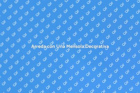 Mensola Decorativa: Stile e Funzionalità