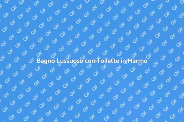 Eleganza della Toilette in Marmo