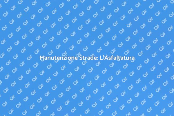 Ristrutturare le Strade Comunali