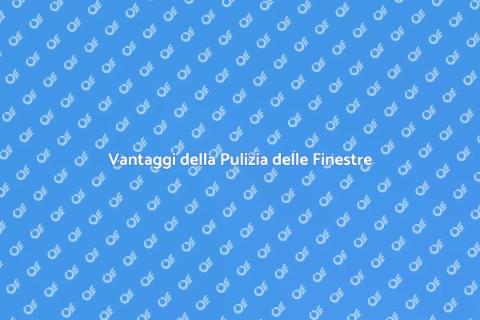 Pulizia Periodica delle Finestre