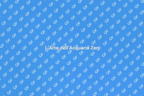 Acquario Zen: Bellezza e Serenità