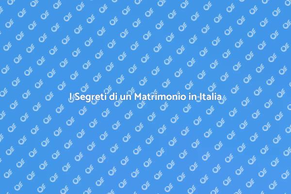 Matrimonio Perfetto in Italia