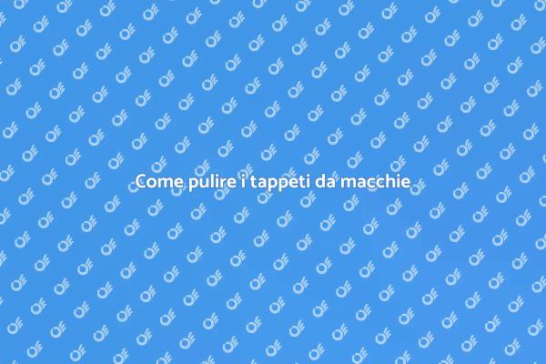 Rimozione efficace delle macchie