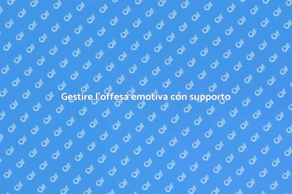 Superare l'offesa emotiva insieme