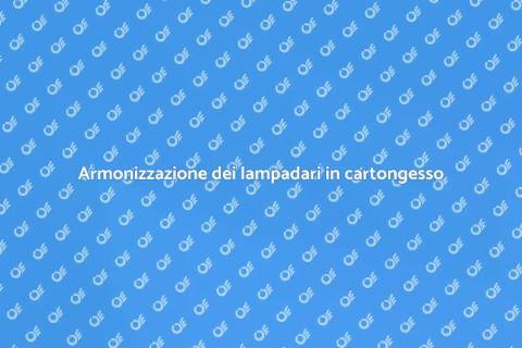 Lampadari in cartongesso per la casa